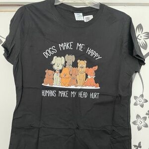 PRICE DROP! Fun Short Sleeve T Shirt for Dog Lovers - Women's Medium